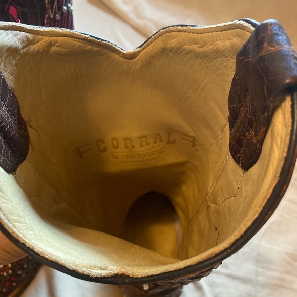 Dark Brown Corral Boots - Picture 2 of 8